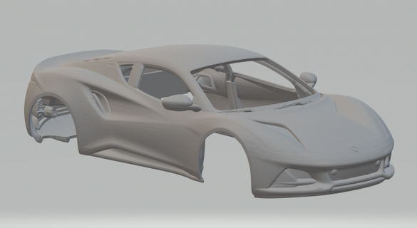 lotus emir 2022 araç döküm slotcar Sıcak tekerlekler minyatürler yuva Yazdır basılı 3d print model - Mito3D