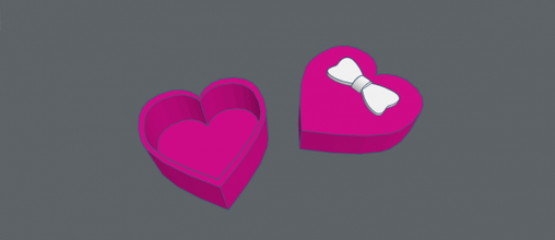 lovebox regalo 3d stampa modello in accessori 3dexport amore scatola gioielleria stl obj rosa 3dprint cuore cuori kawaii sorpresa casa delle bambole 3d print model - Mito3D
