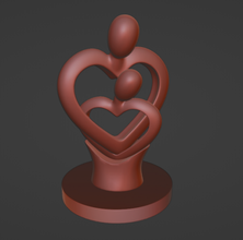 sevgililer çift Aşk dekor heykel 3dprint 3dprinting 3d print model - Mito3D