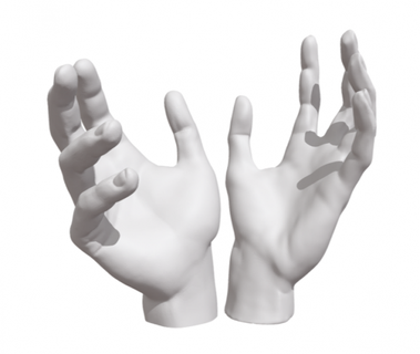 lovers hands sculpture hand love design art anatomy woman female man 3d print model - Mito3D