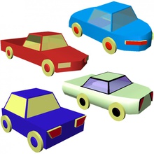 düşük poly araba paketi sürücü lowpoly oto tamirci Otomotiv 3d model n biçimi veicle satıcı oyun 3d print model - Mito3D