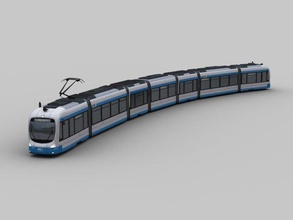 pobre tram9 cidade carga trilho passageiro público jogos estrada metrô transporte rnv Alemanha veículo Berlim Europa 3d print model - Mito3D