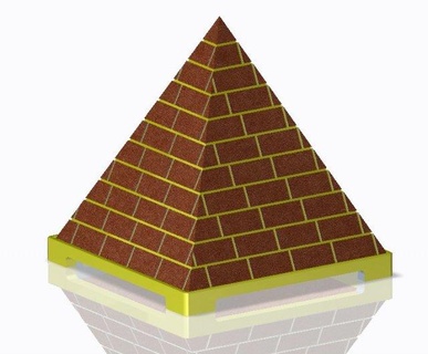 chanceux pyramide 3d impression modelstl souvenirs miniatures egipt 3dprinting souvenir 3d print model - Mito3D
