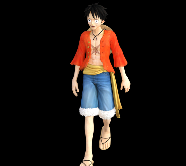 luffy walking woman onepiece 3D print model - Mito3D