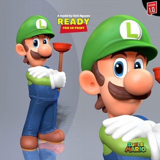 Luigi super mario bros monstres créatures frères Mario 3d print model - Mito3D