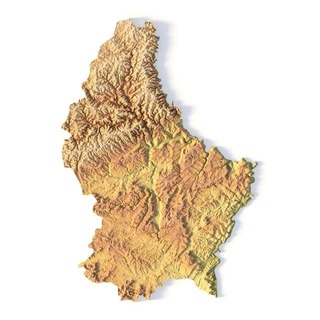 Luxemburg stl 3d drucken Modell Terrain Karte Landschaft Land Linderung Geographie Kontinent Berg Erde 3d print model - Mito3D