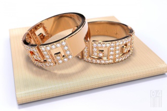 luxus frauen diamanten ring 3d drucken modell ringe 3dexport mode schmuck muster design edelstein wachs druckbar stil juwel 3d print model - Mito3D