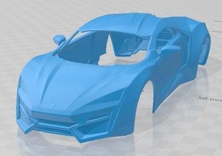 lykan hypersport 2012 printable body car slot scalextric tamiya rc miniz hobby micro 3d print model - Mito3D