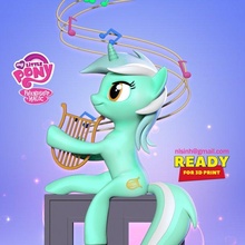 lyra heartstrings - my pony 3d print model in animals 3dexport 3d print model - Mito3D