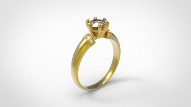 m16010r jewel ring 3d-print-stl jewellry stl-jewelry 3d print model - Mito3D