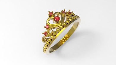 m16015r gioiello anello stl oro i gioielli 3d print model - Mito3D