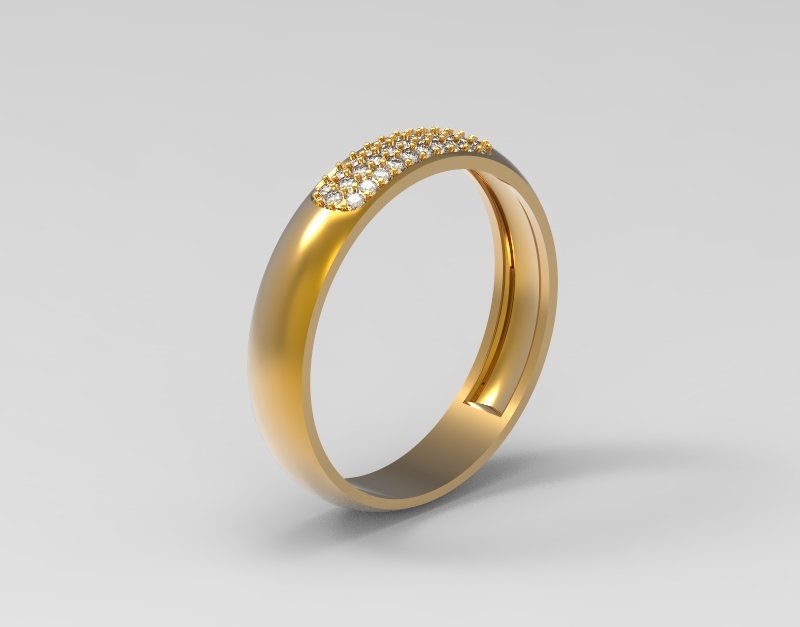 m16 007r libre 3d impression modèle in anneaux 3dexport bijou bague bijoux 3D print model - Mito3D