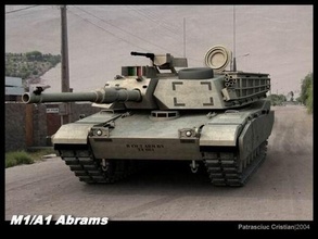 m1 a1 abrams 3d modelo in tripulado 3dexport exército militares tanque guerra 3d print model - Mito3D