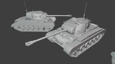 m26 pershing tanks war thunder wow wows 3d models modeling printing print toy panzer panzerkampfwagen 3d print model - Mito3D