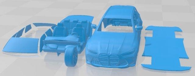m3 Wettbewerb Touring 2022 druckbar Wagen Automobil Slot scalextric tamiya rc miniz Hobby Mikro 3d print model - Mito3D