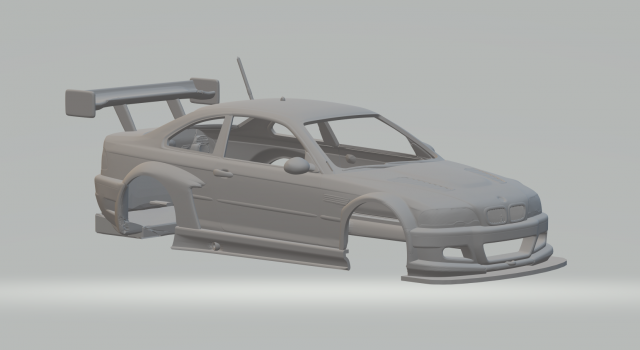 m3 yarış araba araç döküm slotcar Sıcak tekerlekler minyatürler yuva Yazdır basılı 3D print model - Mito3D