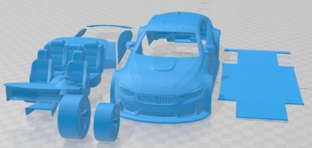 m4 gtr sokak yazdırılabilir araba otomotiv yuva ölçülü Tamiya rc miniz hobi mikro 3d print model - Mito3D
