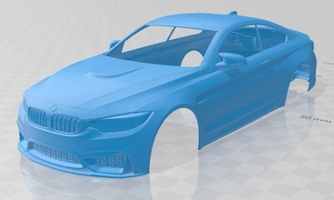 m4 imprimible cuerpo coche vehiculo espacio scalextric Tamiya rc miniz pasatiempo micro 3d print model - Mito3D