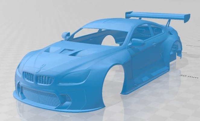 m6 gt3 2016 imprimível corpo carro 3d impressão modelo in automotivo 3dexport fenda escalextrico tamiya rc miniz passatempo micro diecast 3d print model - Mito3D