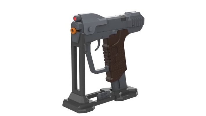 m6d magnum hale yazdırılabilir stl obj cad paket ticari 3d yazdır model in oyuncaklar 3dexport kostüm oyunu kendin yap oyuncak silah tabanca video oyun usta şef m6 destek adım 3d print model - Mito3D