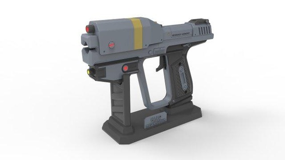 m6g magnum - halo printable stl files 3d print model toys cosplay craft hobby diy art weapon pistol assault rifle video game master chief 3d print model - Mito3D