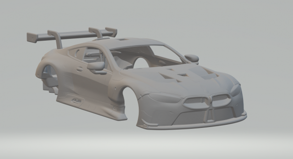 m8 yarış araba araç döküm Sıcak tekerlekler slotcar oyuncaklar Yazdır 3d print model - Mito3D