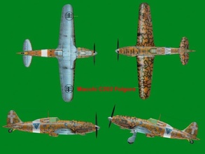 macchi c202 folgore combattente italiano durante seconda guerra mondiale 3d print model - Mito3D