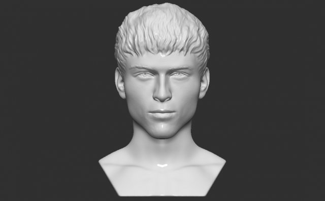 máquina Kelly busto megan zorro eminem Mac molinero rapero travis pregonero kardashian Kanye Oeste pequeño bebé nas arrendajo celebridad hollywood Arte 3D print model - Mito3D