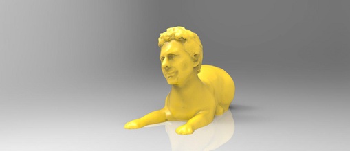 macri chat libre 3d impression modèle in sculpture 3dexport argentine président mauricio macrigato macrithécat 3d print model - Mito3D