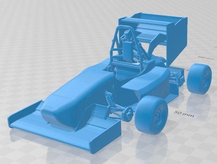 mad formula team mftc3 printable car 3d print model automotive slot scalextric tamiya rc miniz hobby micro 3d print model - Mito3D
