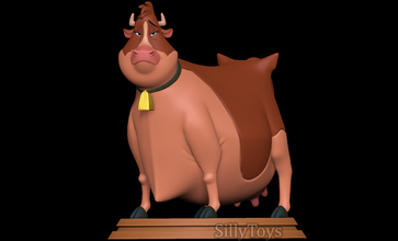 maggie Aralık 3d Yazdır modeller hayvanlar 3dexport inek Çiftlik sığır kadın vahşi Disney meme 3d print model - Mito3D