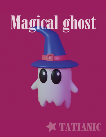 magical ghost pendants fantasma magic magico witch brujo bruja wizard halloween cute character keychain jewerly earrings 3D print model - Mito3D