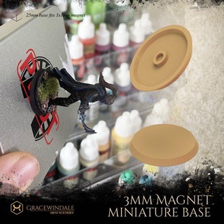 magnete miniatura base terreno tavolo 32mm puntello oggetti scena scenario diorama 28mm dnd esploratore ttrpg giochi guerra dd 3d print model - Mito3D