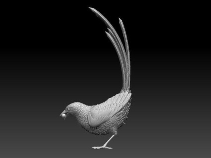 gazza uccello scultura uccelli pappagallo corvo statua ciuffolotto passero usignolo tit storno arte blu 3d print model - Mito3D