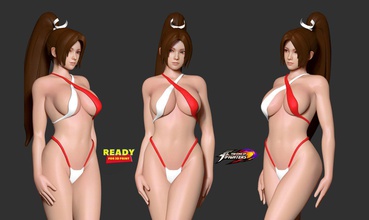 mai in bikini 3d impression modèle femme 3dexport 3d print model - Mito3D