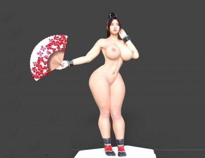 mai shiranui nfsw assembly figurines fatal fury king snk fighters game arcade 3d print model - Mito3D