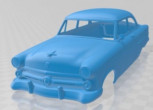 mainline 70a tudor sedan 1952 printable body car 3d print model in automotive 3dexport slot scalextric tamiya rc miniz hobby micro 3d print model - Mito3D