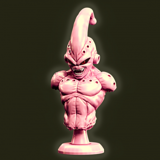 majin buu criança fracasso estatuetas vaia Dragão bola brinquedo Goku vegeta congelador 3d print model - Mito3D