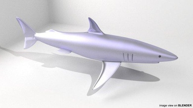 mako tiburón 3d modelo in 3dexport caballa oceano pez mandíbulas lamnidae isurus mar 3d print model - Mito3D