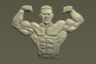 erkek vücut geliştirmeci bas rahatlama 3d yazdır model in heykel 3dexport kas geliştirme adam spor fitness atletik kaslı sağlık anatomi inşaatçı uygunluk sistemi anatomik madalyalar sanat 3d print model - Mito3D