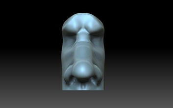 male nose 3d print model in figurines 3dexport noses cnc stand nasal nostrils nostril spout 3d print model - Mito3D