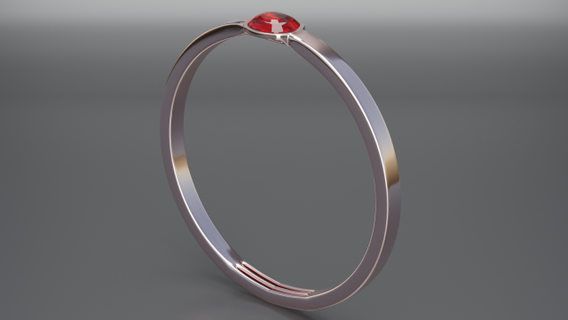 maschio squillare anelli gioielleria pittura oro rosa blender3d 3d print model - Mito3D