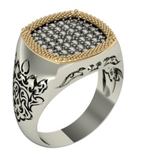 mâle anneau de l'est bijoux sexe masculin l'anneau vintage imprimable - orientales hommes exclusif or joyau les anneaux 3dm 3ds 3d print model - Mito3D