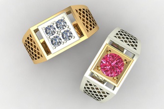masculino anel filigrana jóias do sexo selo printable os homens exclusiva jóia anéis 3dm 3ds stl ouro de alta 3d print model - Mito3D