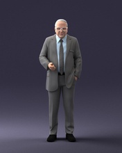 man 0617 3d print ready scan model polygon 3dprint human male realistic posed character people miniatures woman child style success fashion beauty 3d print model - Mito3D