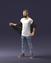 adam in gündelik 1024 3d yazdır hazır model 3dexport taramak çokgen 3dprint insan erkek gerçekçi poz karakter heykelcik insanlar görselleştirme minyatürler moda kadın çocuk 3d print model - Mito3D