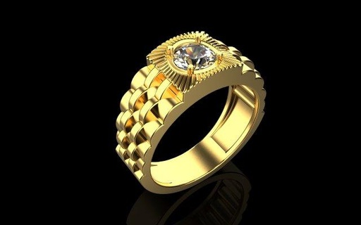 man ring 1956 rings jewelry 3d cad 3dmodel bracelet earring rhino matrix zbrush keyshot magics rend rendering modeling jewellery pendant 3d print model - Mito3D