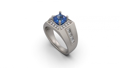 homme bague diamant 10 or bijou bijoux argent imprimable femme mode mariage solitaire saphir rubis l'amour 3d print model - Mito3D