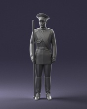 man uniform 0116-12 3d print ready scan model polygon 3dprint human male realistic posed character people miniatures woman child figurine statuett eanimals charming 3d print model - Mito3D