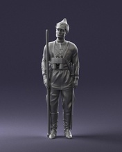 man uniform 0116-1 3d print ready scan model polygon 3dprint human male realistic posed character people miniatures woman child figurine statuett eanimals charming 3d print model - Mito3D